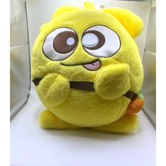 12" Soft Fill JellieMons - Yellow Luca Stuffed Animal - carrot like belt - Picture 1 of 12